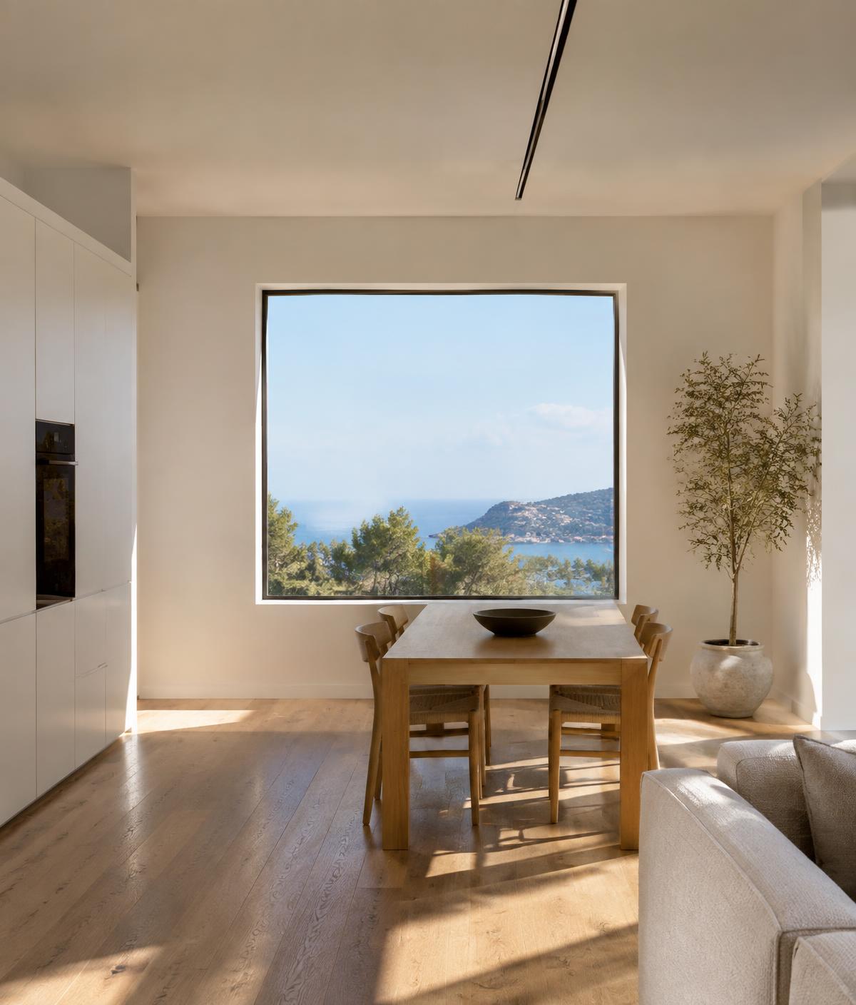 Modern prefabrik ev iç mekânı
